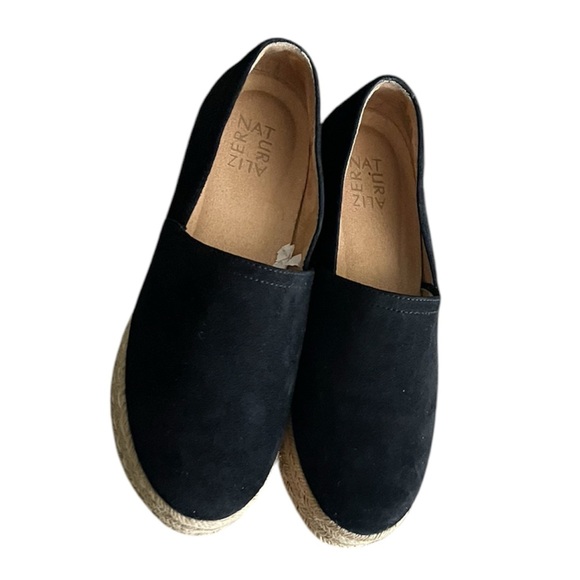Naturalizer Thea 3 Platform Slip On Espadrilles Black Shoes - Picture 3 of 8